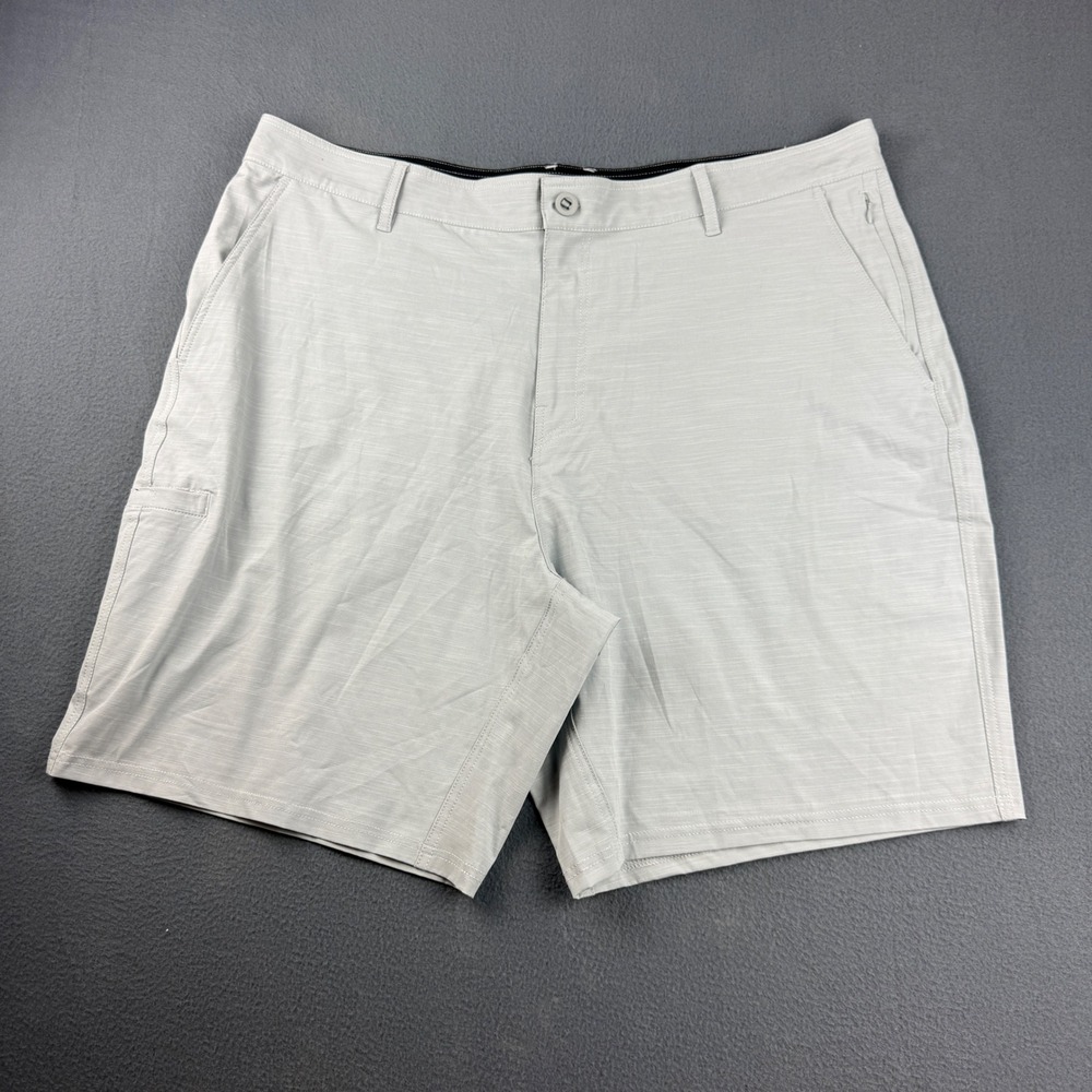 AFTCO Shorts Men's 42 Gray Fishing Performance Outdoor Stretch Hybrid Hiking